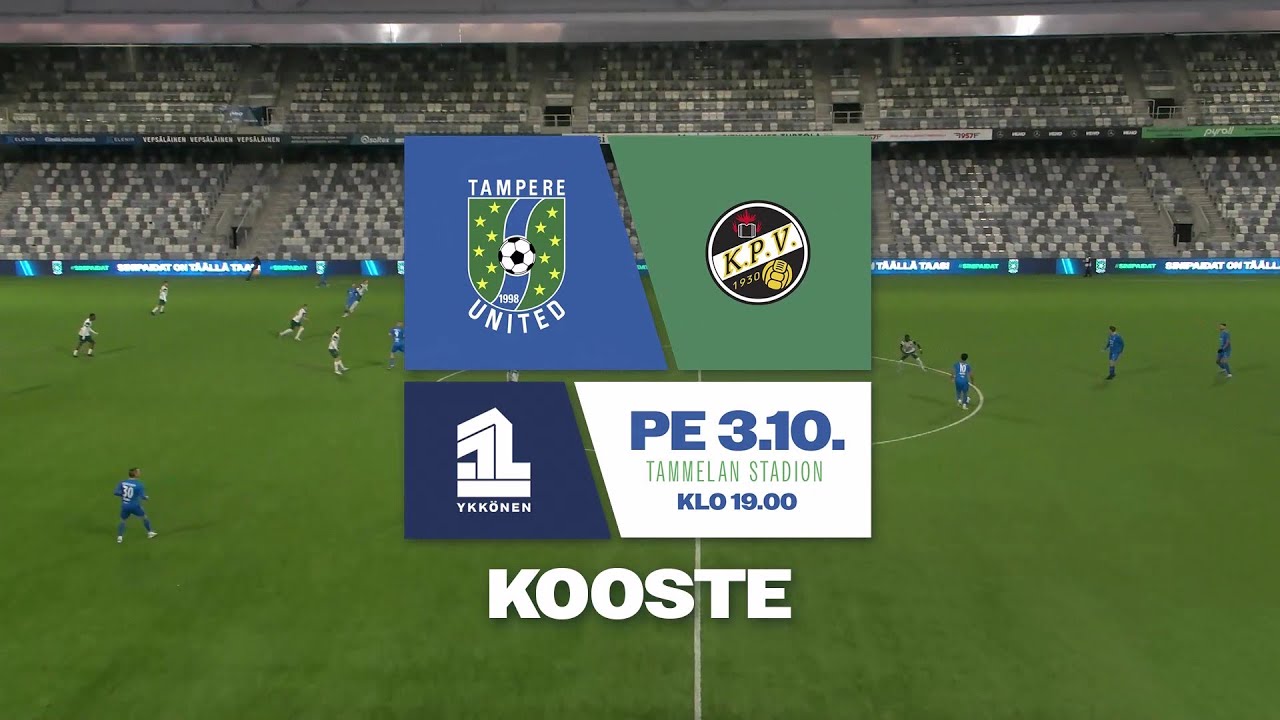KOOSTE: Tampere United – KPV / Ykkönen / 3.10.2025 / Tammelan Stadion