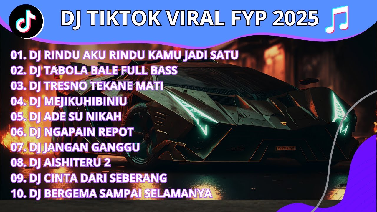 DJ RINDU AKU RINDU KAMU JADI SATU FULL BASS🎸 DJ TABOLABALE 🎸 DJ TIKTOK TERBARU 2025🎵 | FVAD Rmx Lite