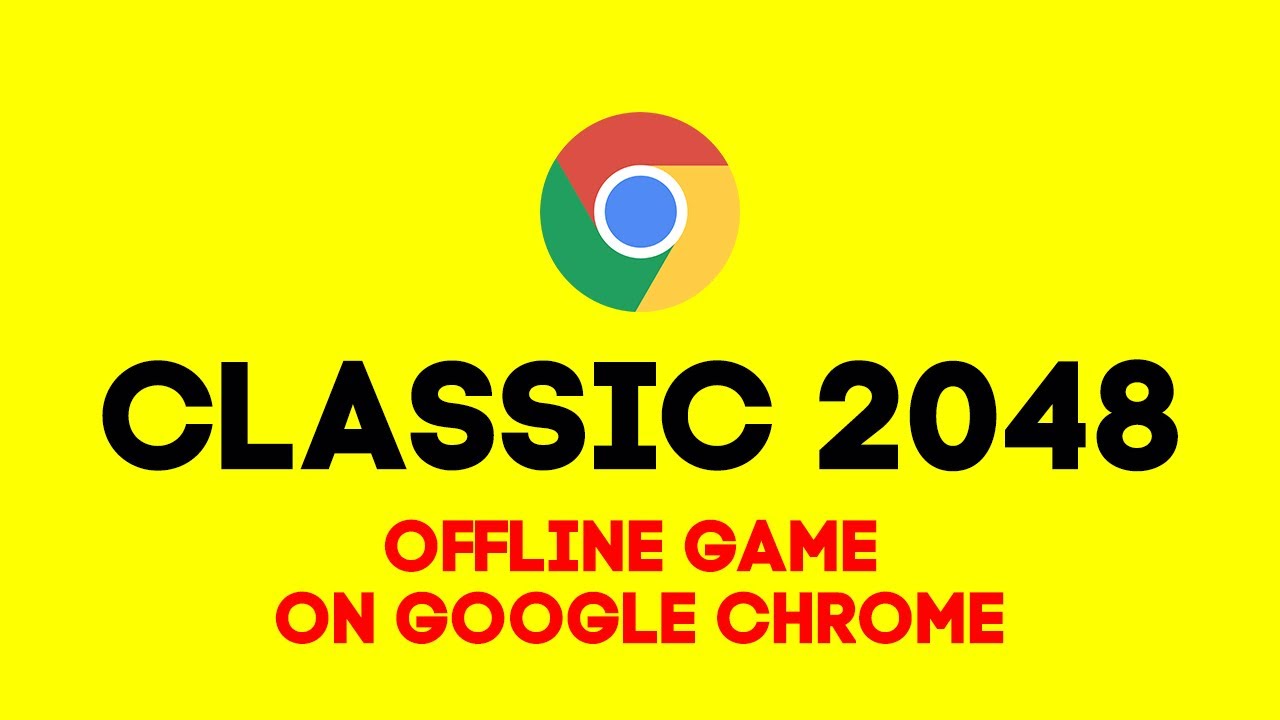 Классическая офлайн-игра 2048 в Google Chrome