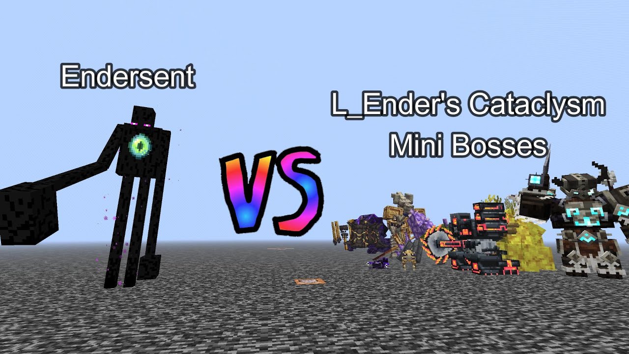Endersent vs L_Ender's Cataclysm Mini Bosses | Minecraft  Mob Battle