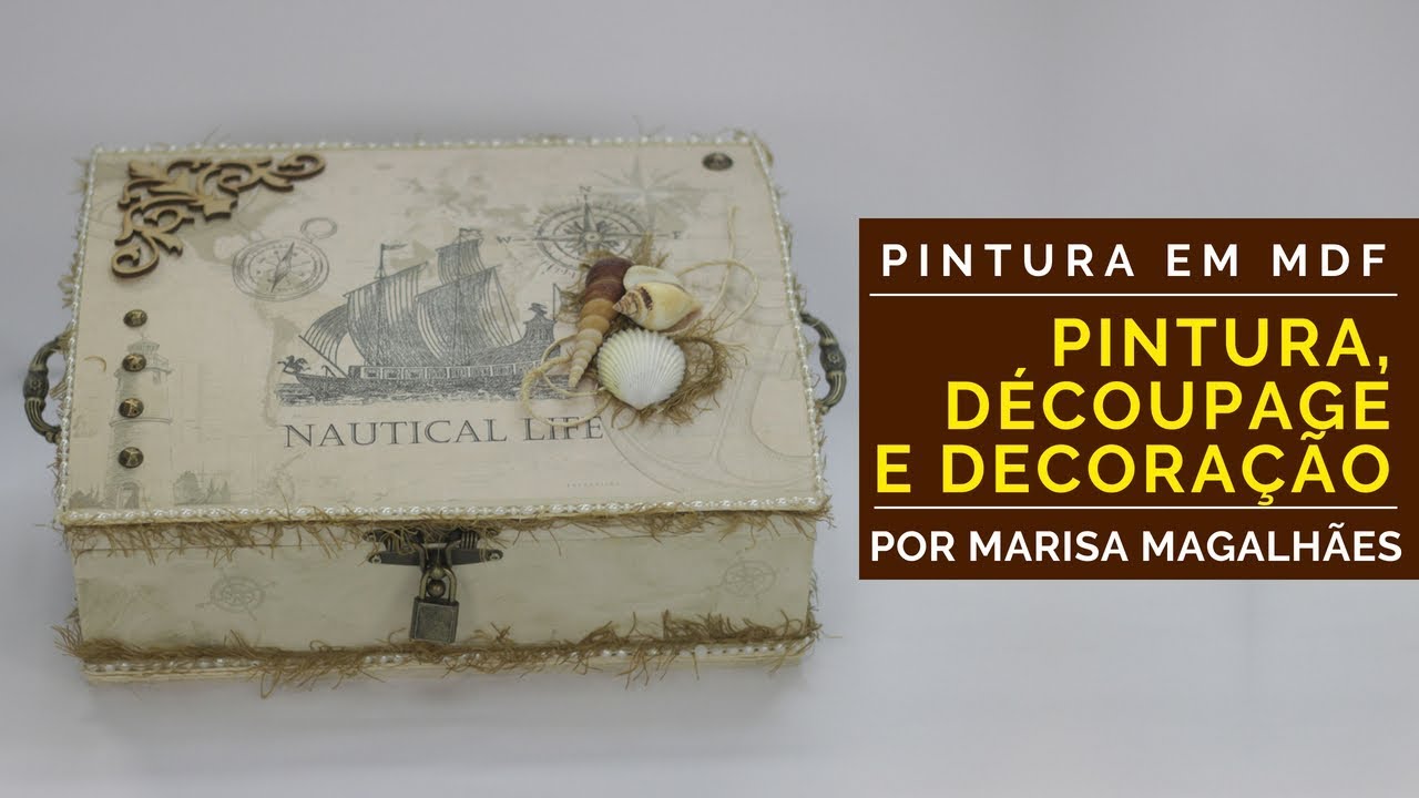 Baú PDD  - Pintura, Découpage e Decoração  - por Marisa Magalhães