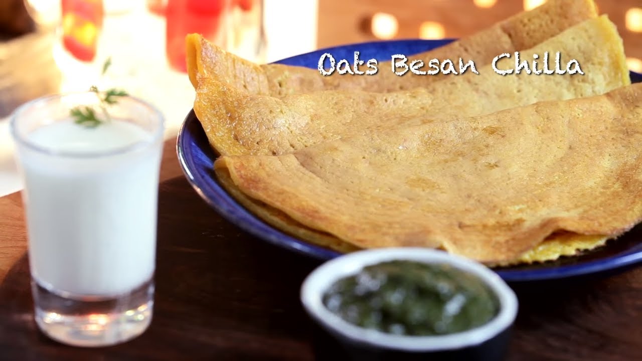 How To Make Oats And Besan Chilla || Healthy Eating || Saffron Trail Kitchen