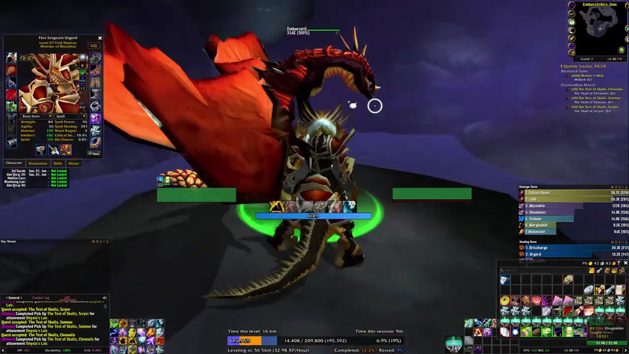 World of Warcraft Classic | Resto Shaman Leveling Dungeons & PvP | No Commentary