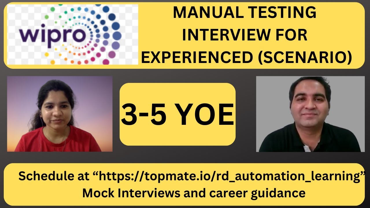 Manual Testing Interview Questions and Answers| Manual Testing Mock Interview for Experienced