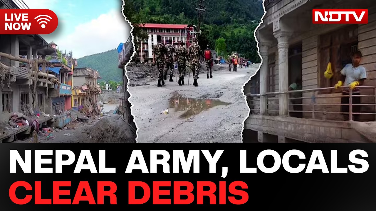 Nepal Floods LIVE | Cleanup Operations Underway As Army Steps In | Drone Camera View