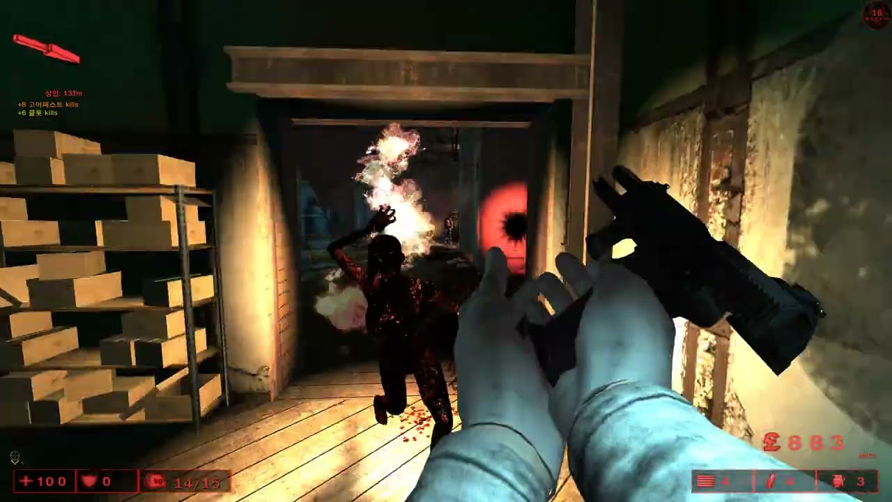 Killing Floor1 HOE Waterworks Sharpshooter 6p play / 킬링플로어1 지옥 Sharpshooter 샤프슈터 6인 플레이