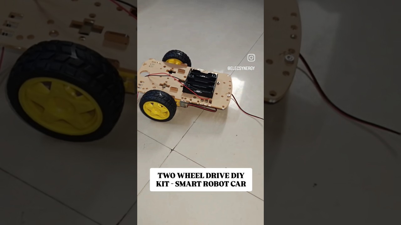 TWO WHEEL DRIVE DIY KIT - SMART ROBOT CAR#robotics #smart #robot #car #school  #kids #elecsynergy