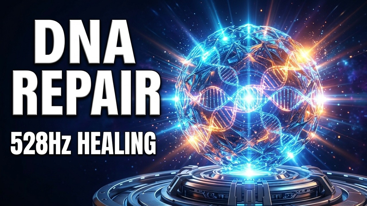 DNA Repair: 528Hz + 432Hz + 963Hz + 852Hz | Scalar Waves Heal The Whole Body & Emotional Detox