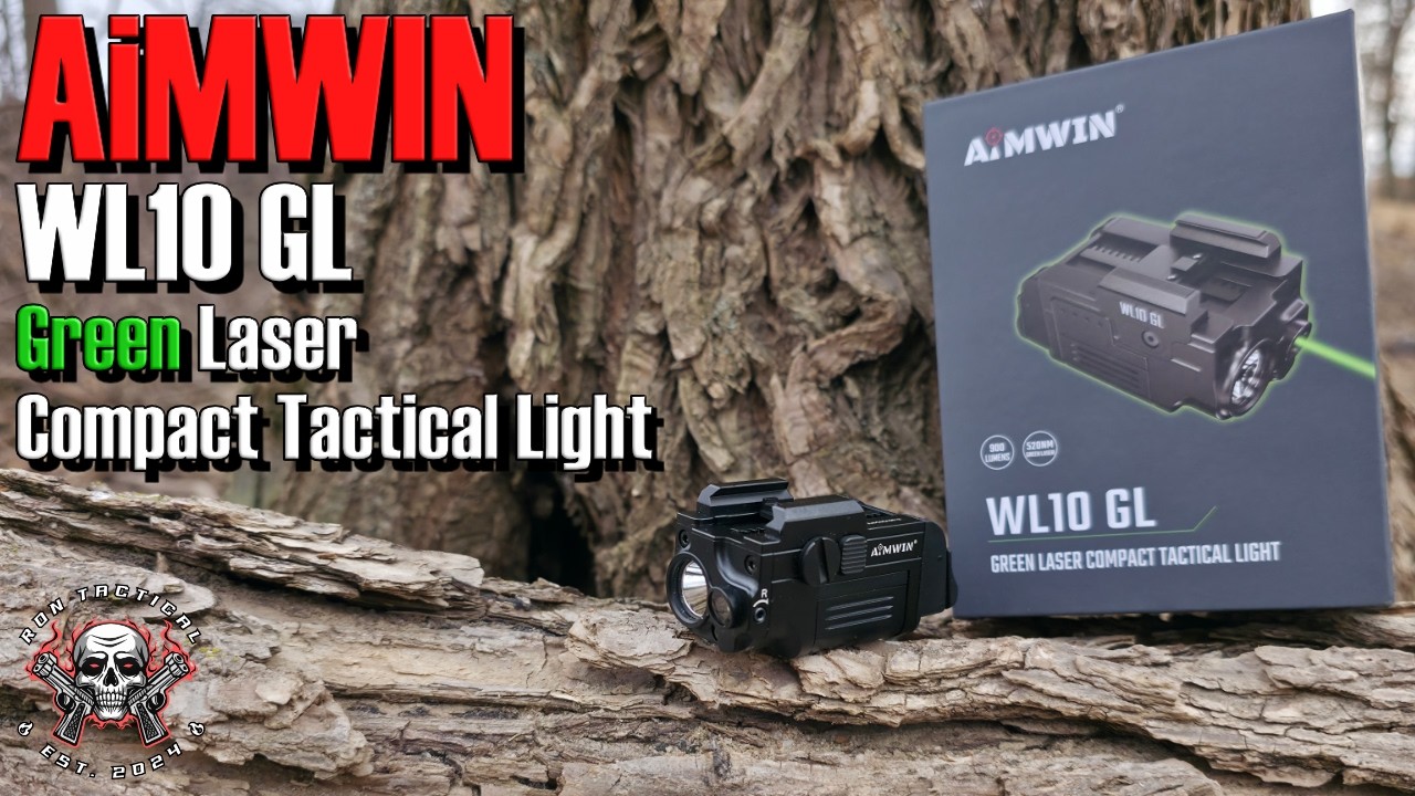 AiMWIN WL10 GL - Компактный тактический фонарь с зеленым лазером