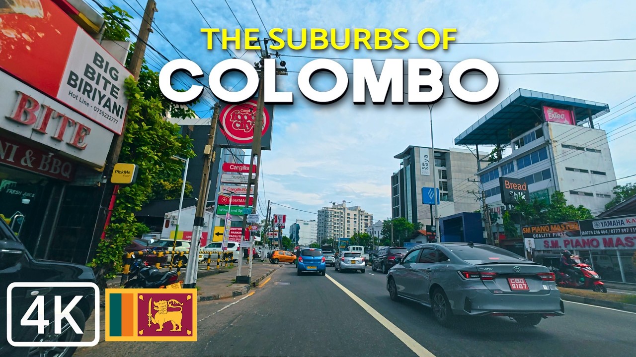 [4K] 🇱🇰 Colombo Suburbs Drive 🚗 | Scenic Route from Thalawathugoda to Rajagiriya | Real Sri Lanka