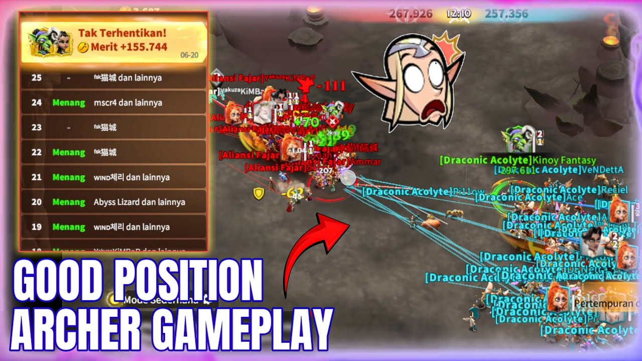 TIPS bermain ARCHER‼️150k merit maggrat zayda free hit gameplay - call of dragons