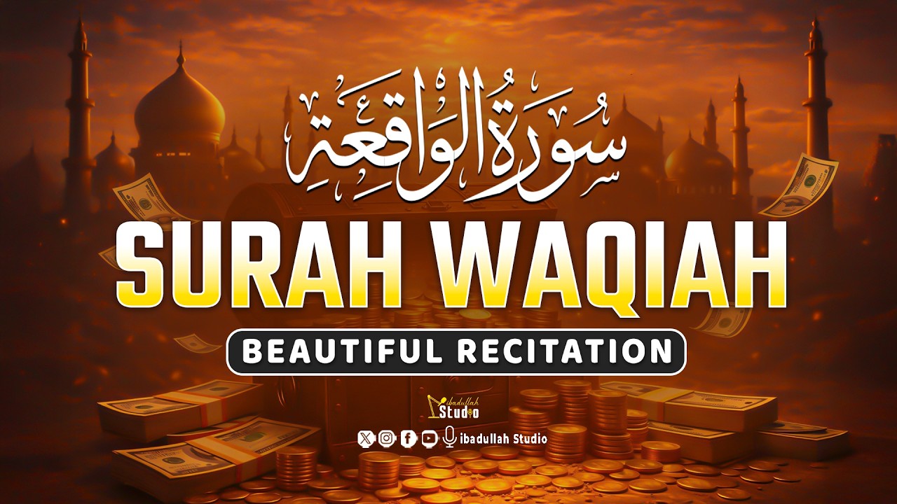 Surah Al-Waqiah (سورة الواقعة) | Heart-Calming Quran Recitation for Rizq, Barakah & Sustenance #love