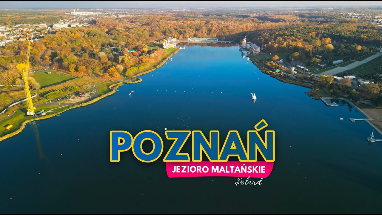 Poznań | Jezioro Maltańskie w Poznaniu | Poznań z lotu ptaka | 4K
