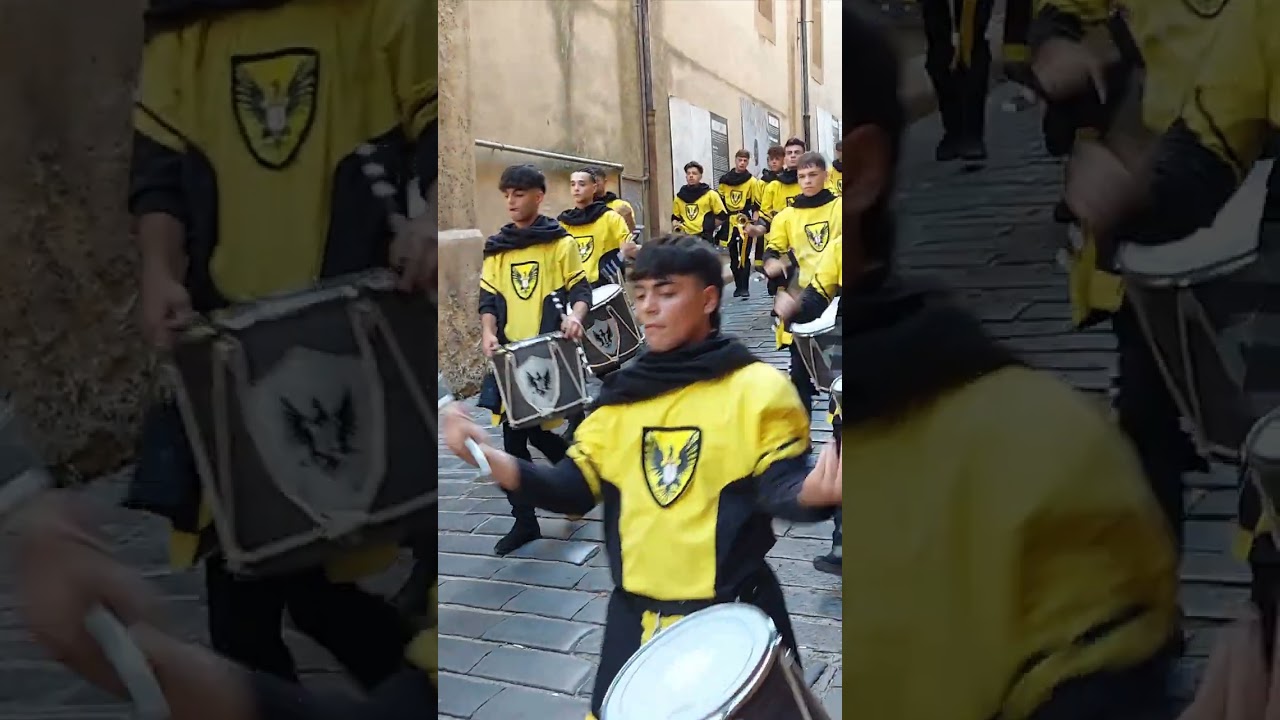 Palio dei Normanni, musici del quartiere Monte, Piazza Armerina
