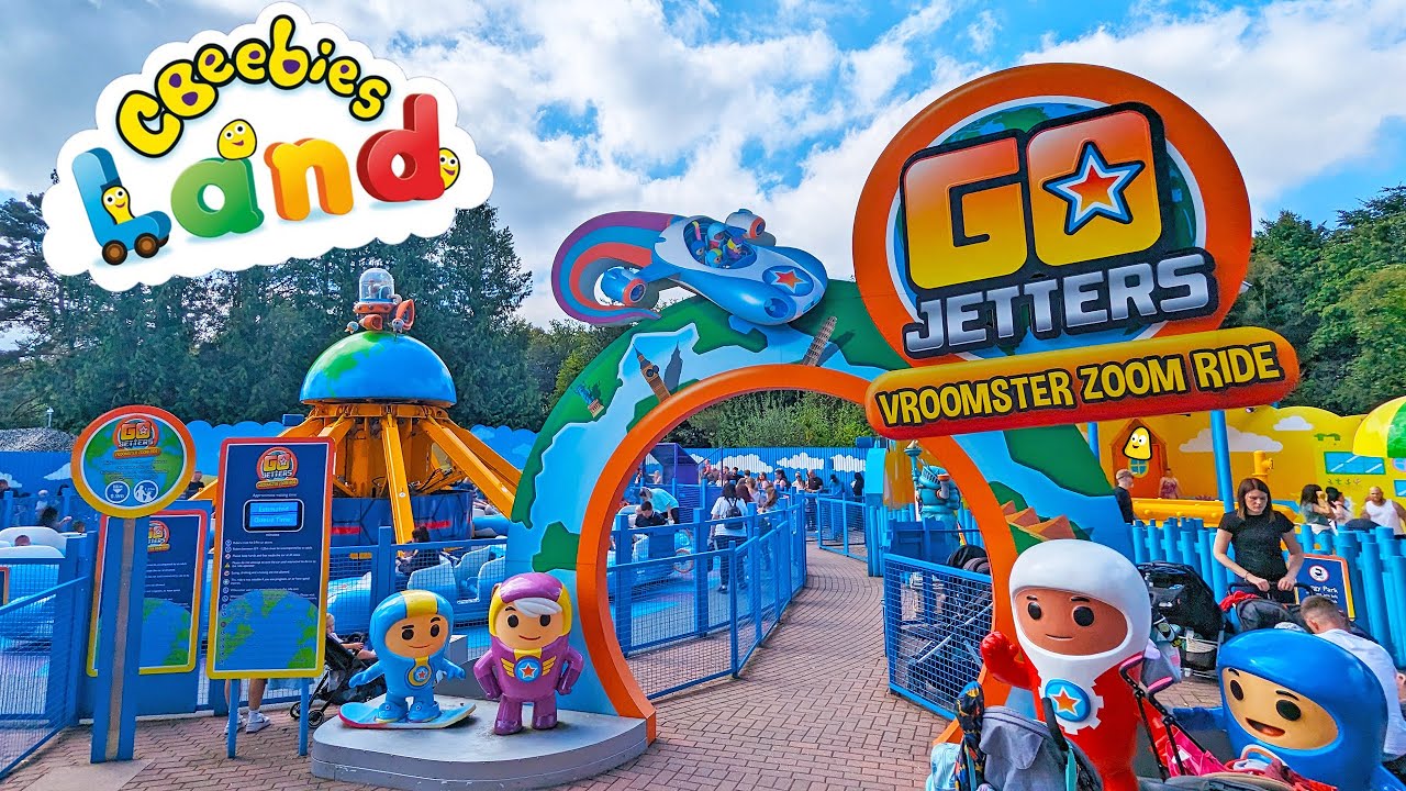Go Jetters Vroomster Zoom Ride in CBeebies Land at Alton Towers (Sept 2023) [4K]