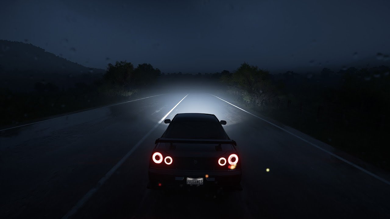 Ø𝐧𝐞𝐡𝐞𝐚𝐫𝐭 & 𝐑𝐞𝐢𝐝𝐞𝐧𝐬𝐡𝐢 - 𝐒𝐧𝐨𝐰𝐟𝐚𝐥𝐥  | 1 Hour Loop  | Night Drive | Nissan GTR R34 #nightdrive
