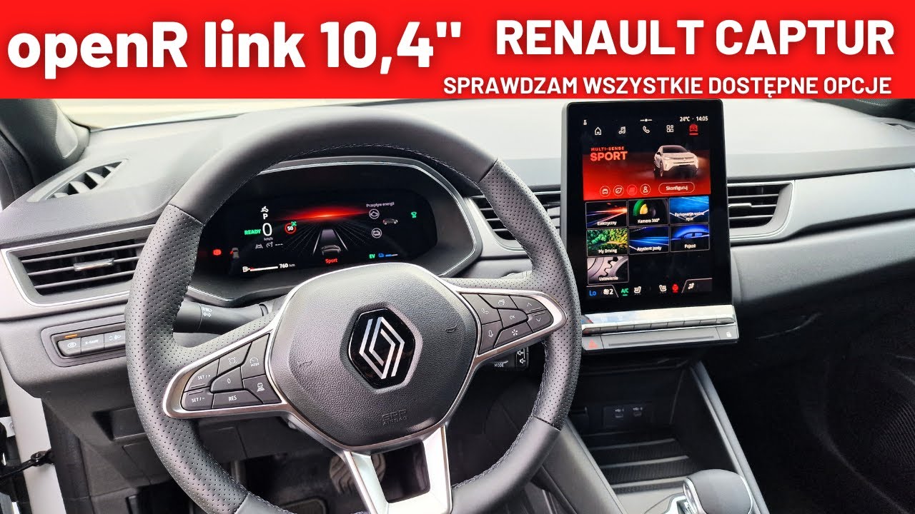 RENAULT CAPTUR 2024 - NAJNOWSZY SYSTEM MULTIMEDIALNY OPENR LINK