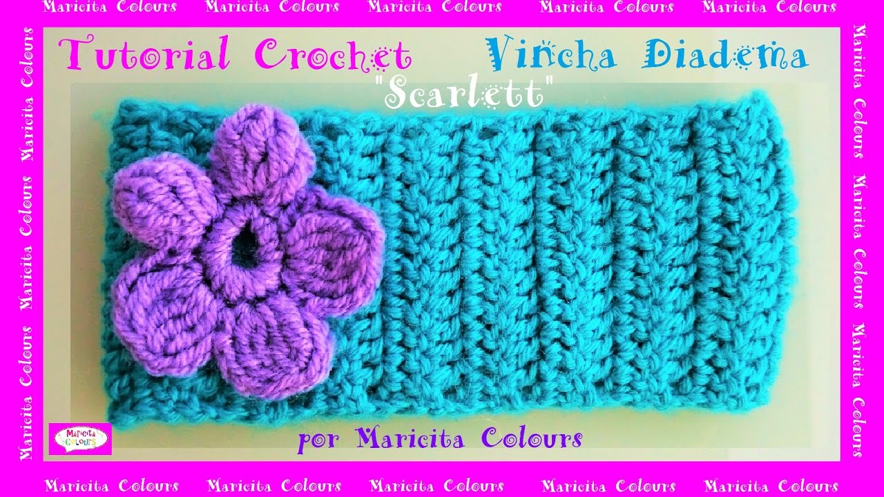 VINCHA BANDA BÁSICA A CROCHET 