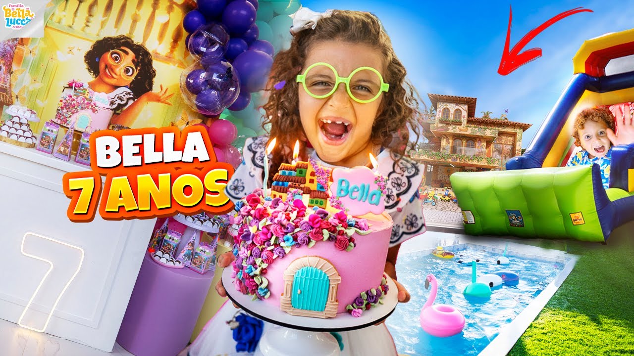 FESTA DE ANIVERSÁRIO DE 7 ANOS DA BELLA NA CASA NOVA - FAMÍLIA BELLA E LUCCA SHOW
