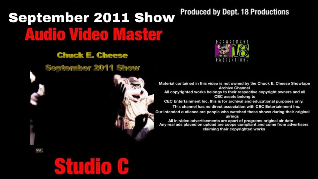 Chuck E. Cheese September 2011 Show (Studio C)