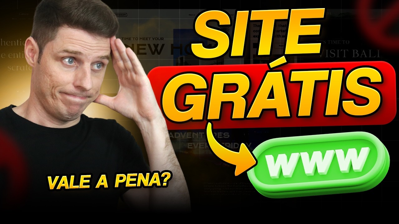 Criar Site Gr&aacute;tis em 2026? Assista isso antes!