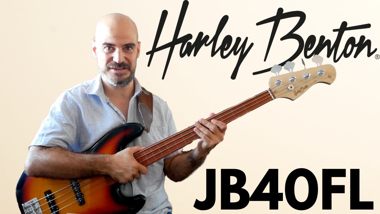 Harley Benton JB40FL: El mejor bajo fretless a un precio increíble.