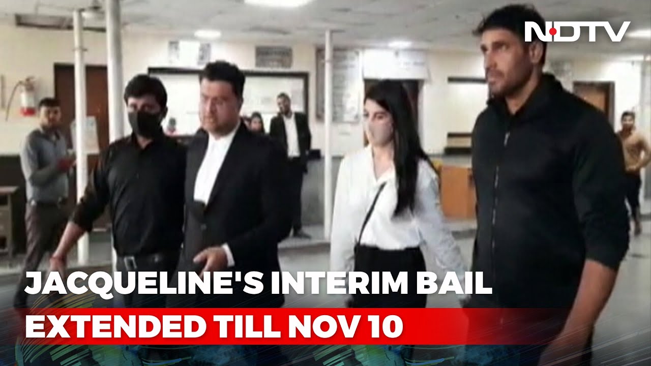 Watch: Jacqueline Fernandez, Flanked By Security, Appears At Delhi Court