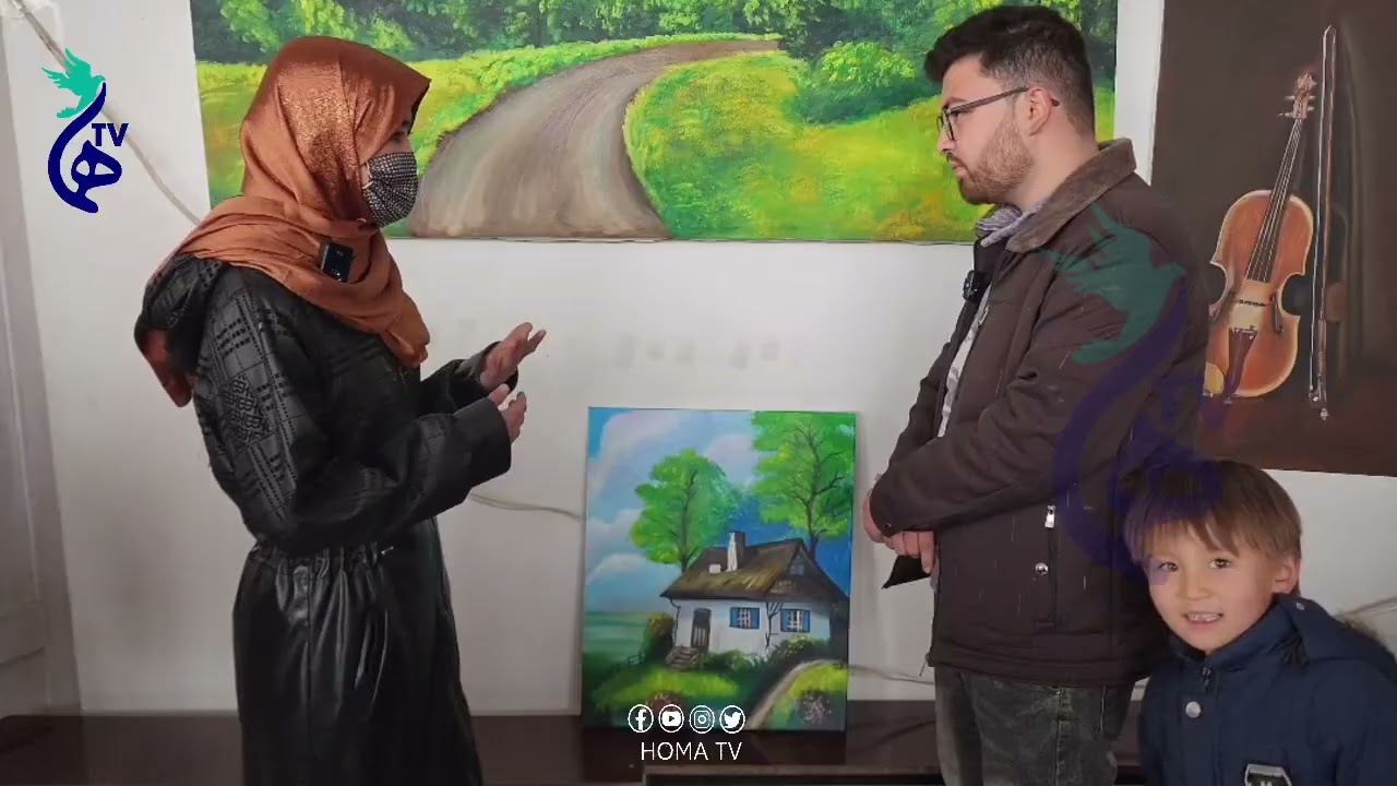 افتتاح نمایشگاه و کارگاه نقاشی دختران در غرب کابل؛ روایت رنگ، امید و مقاومت