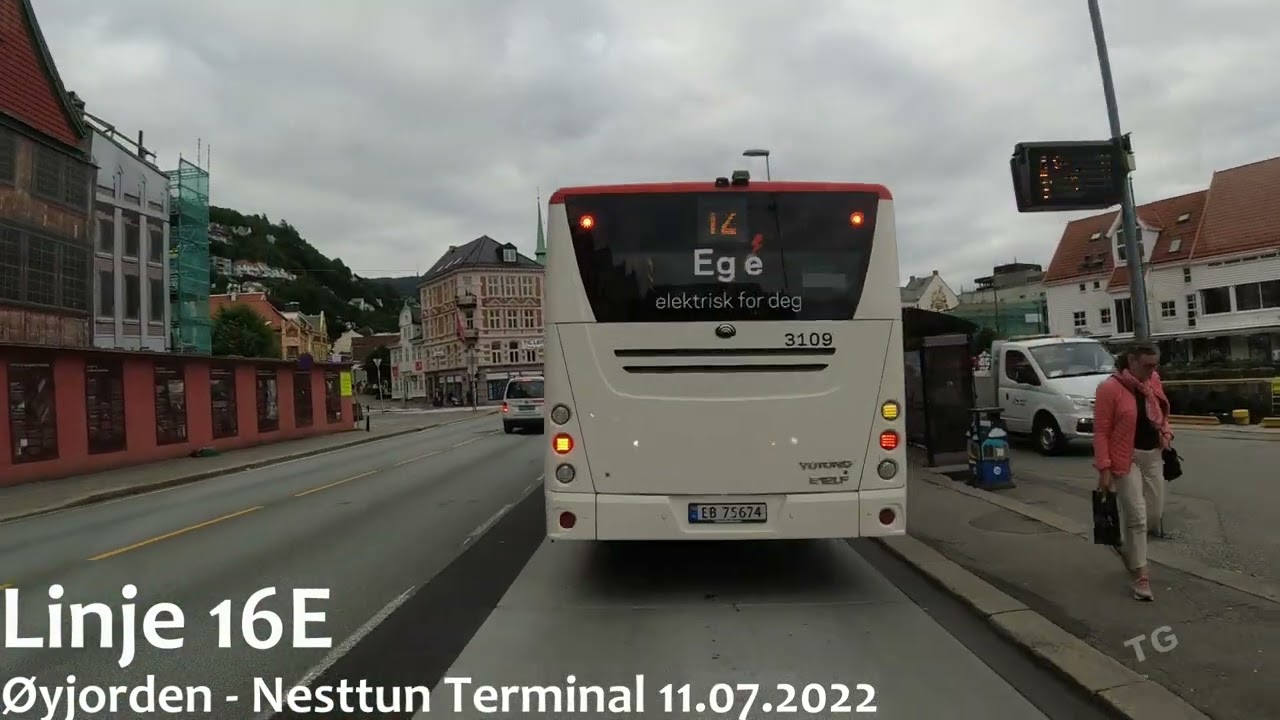 Linje 16E - Øyjorden - Nesttun Terminal