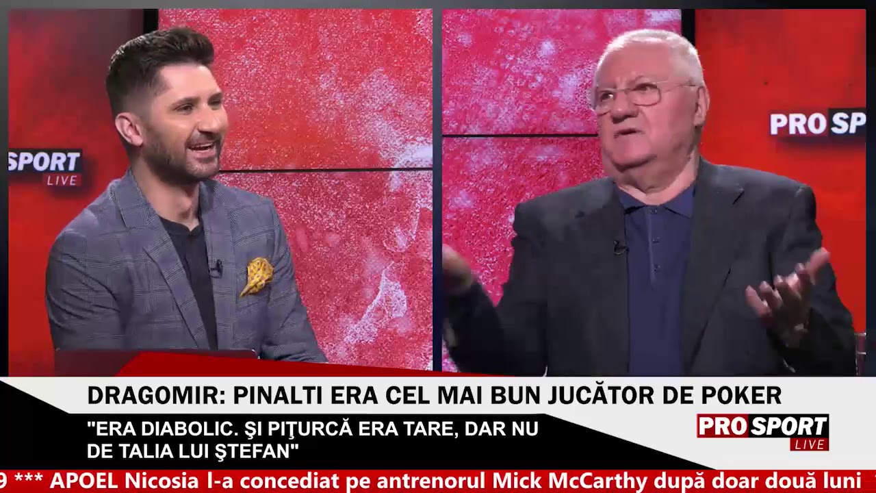 Dragomir: ”Mă injuram cu Gigi Becali, iar seara jucam cărți.  Acum îți dă cu ceva în cap dacă înjuri