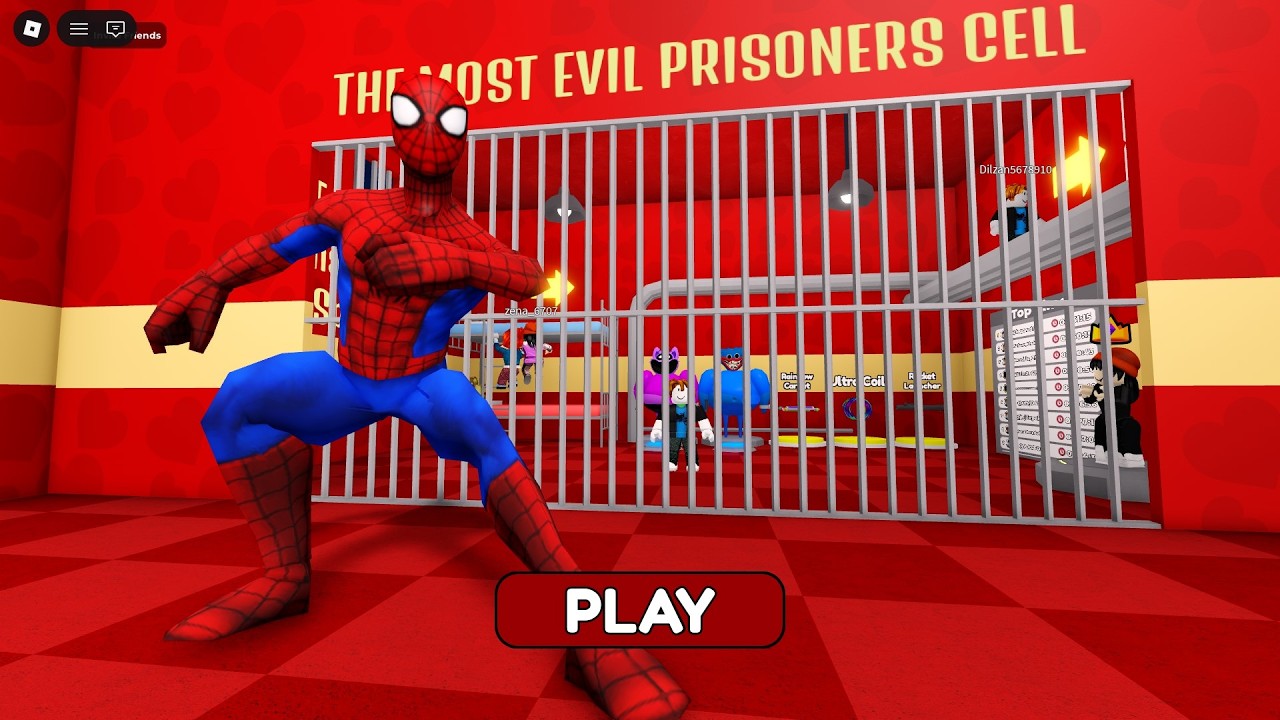 ESCAPING FROM EVIL SPIDER-MAN IN ROBLOX! 🕷️