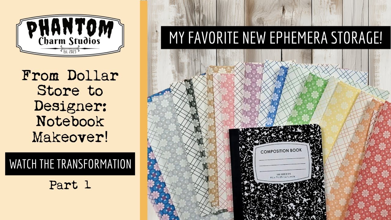 DIY Ephemera Storage You Didn’t Know You Needed (From a Cheap Dollar Tree Composition Notebook!)