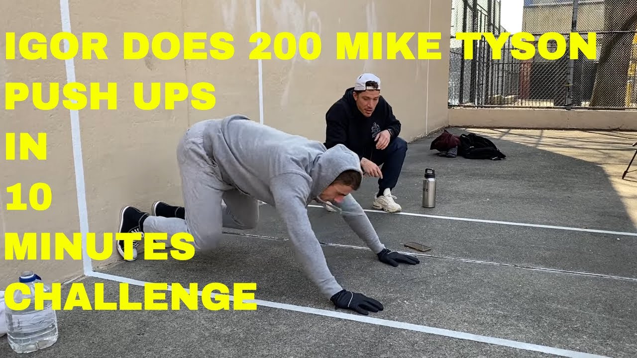 200 Mike Tyson Push Ups In 10 Minutes Challenge - Igor | That's Good Money