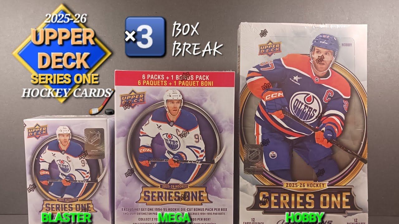 THESE 3 BOXES WILL PAY FOR THEMSELVES! 2025-26 UPPER DECK SERIES 1 HOBBY, BLASTER, MEGA #hockeycards