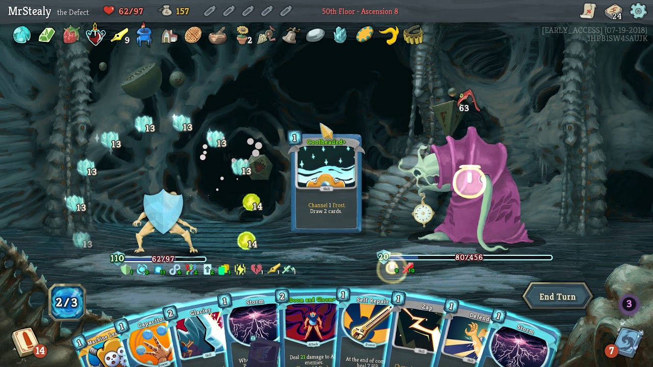 Slay The Spire - The Defect Ice Bomb