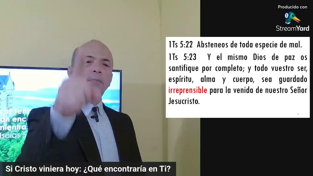 Si Cristo viniera hoy: ¿Qué encontraría en Ti?