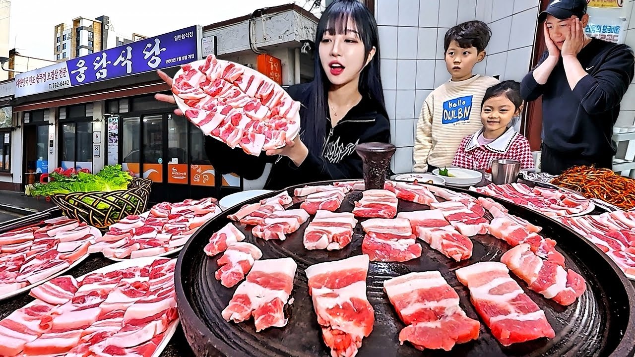 제주2탄) 단골분들 죄송합니다..😢32년만에 최초촬영! 제주도민께서 추천해주신 역대급 오겹살 먹방