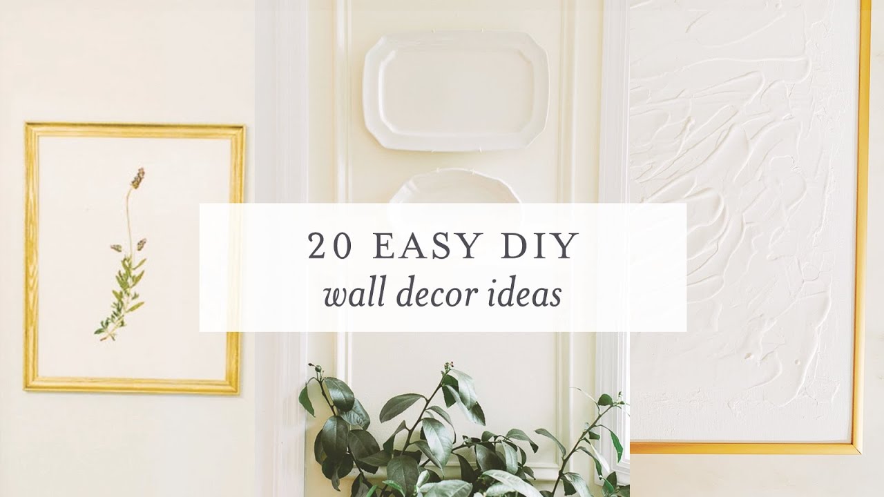 20 Easy DIY Wall Decor Ideas
