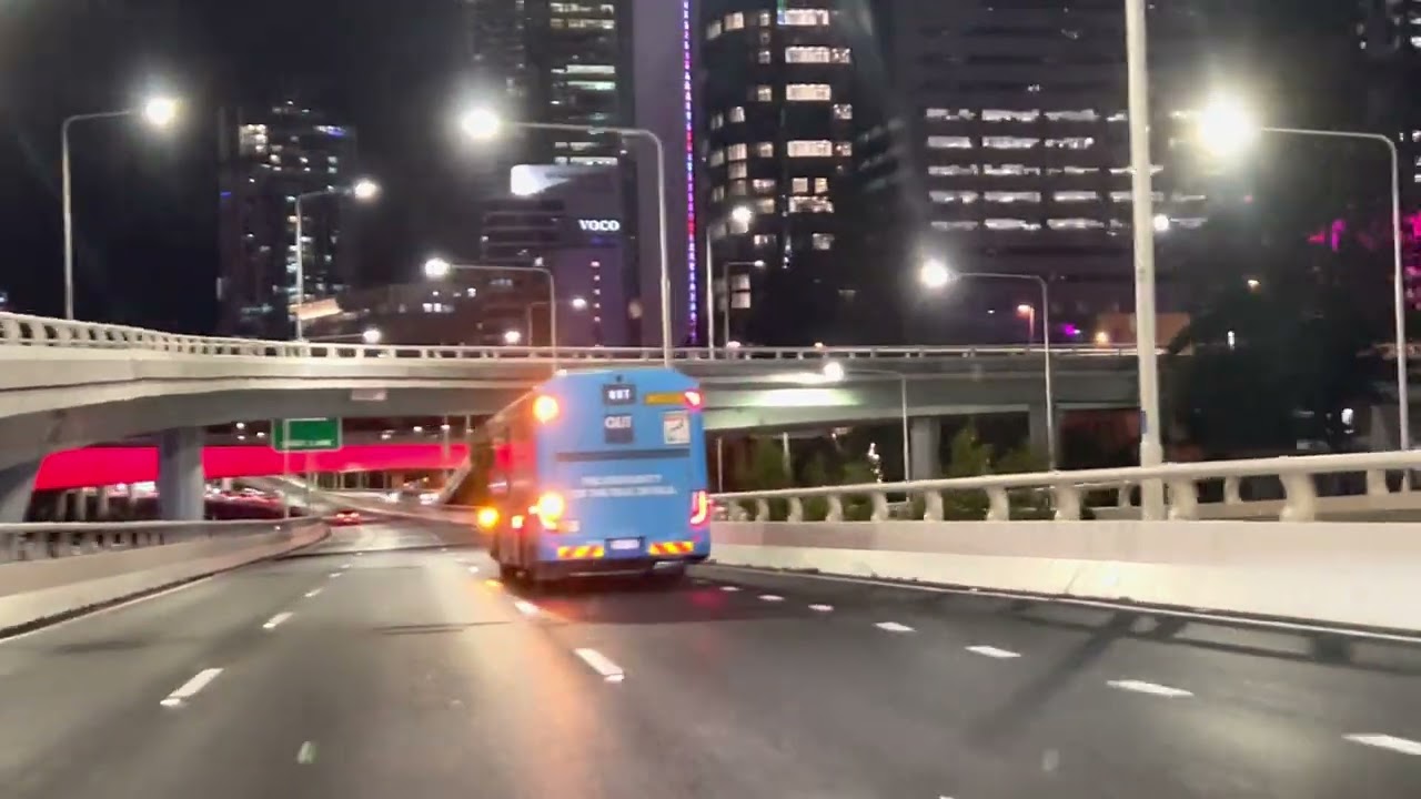 Night drive to Brisbane Airport from Goldcoast.