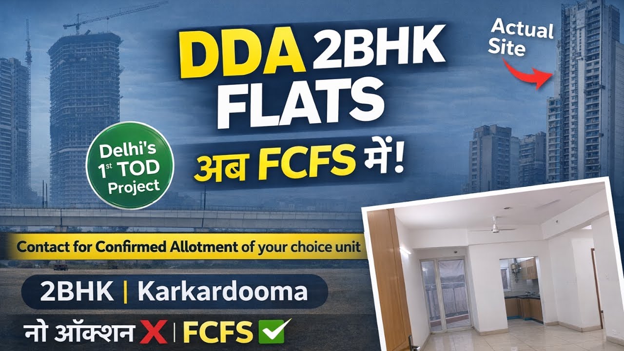 WhatsApp 9818072145 DDA Towering Heights New Housing Scheme 2026 | TOD Karkardooma 2BHK Sample Flats