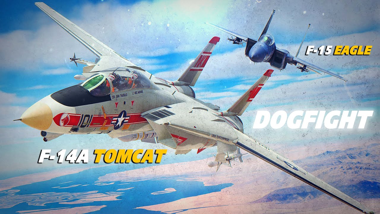 Тяжёлые истребители F-14A Tomcat против F-15 Eagle.