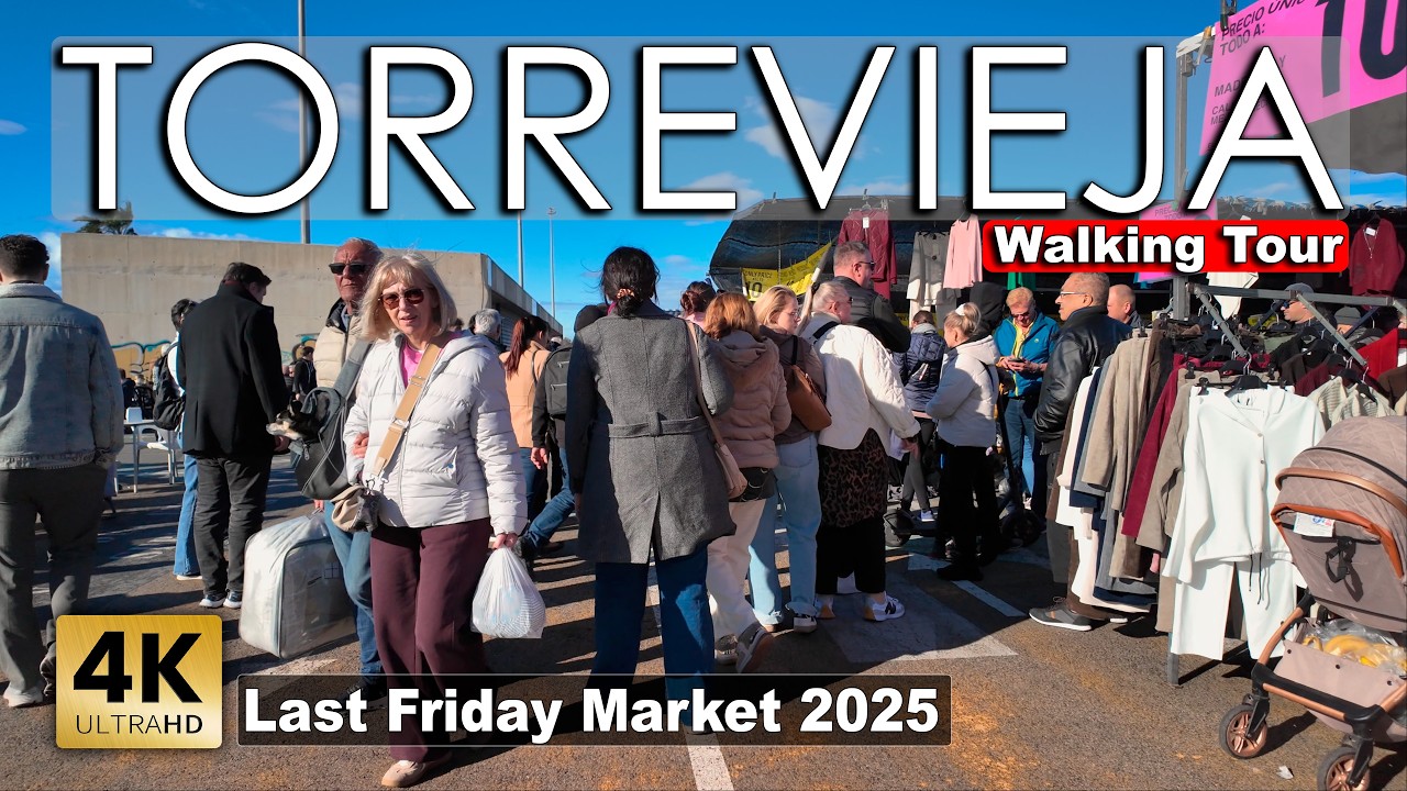 Friday Market, December 2025 - Torrevieja | Costa Blanca - Walking tour [4k 60fps]