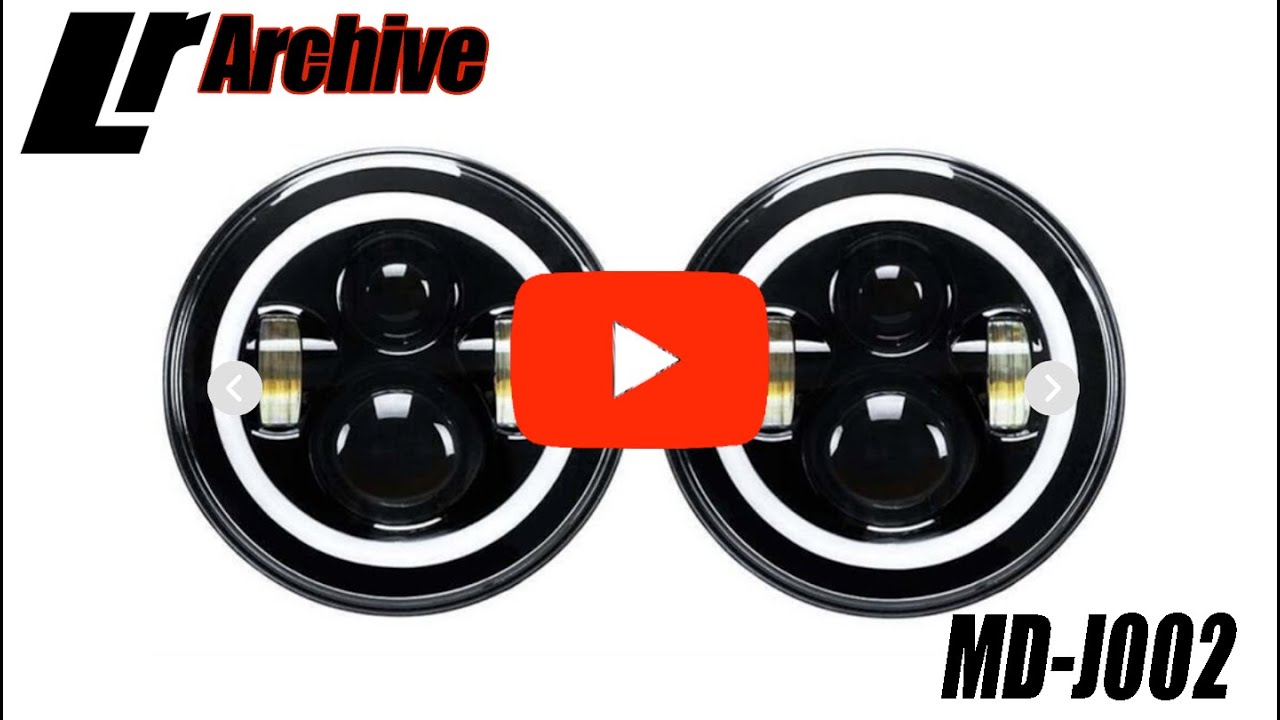 How to fit Defender headlamos including LED MD-J002 and MD-J608 #defender #landrover