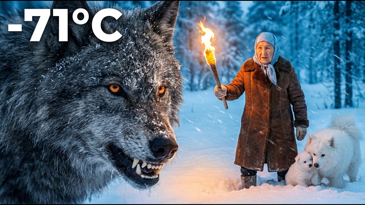 🐺 She Stood Between Three Wolves and a Tiny Puppy in -71°C Siberia