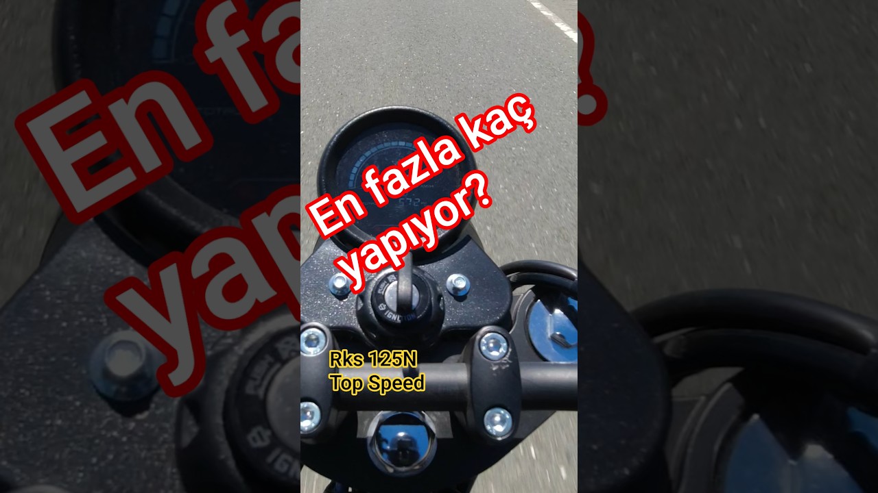 RKS 125N Top Speed | 125cc Bu Kadar mı Gidiyor? 😳