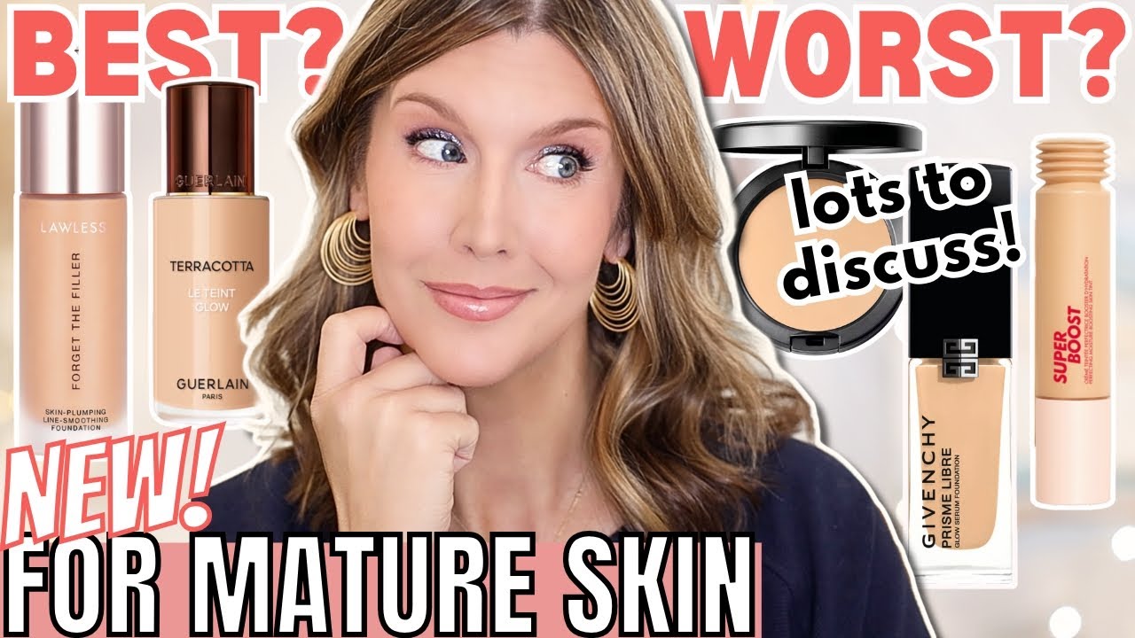 Do These 5 NEW Foundations Actually Work for Mature Skin? | Full Reviews