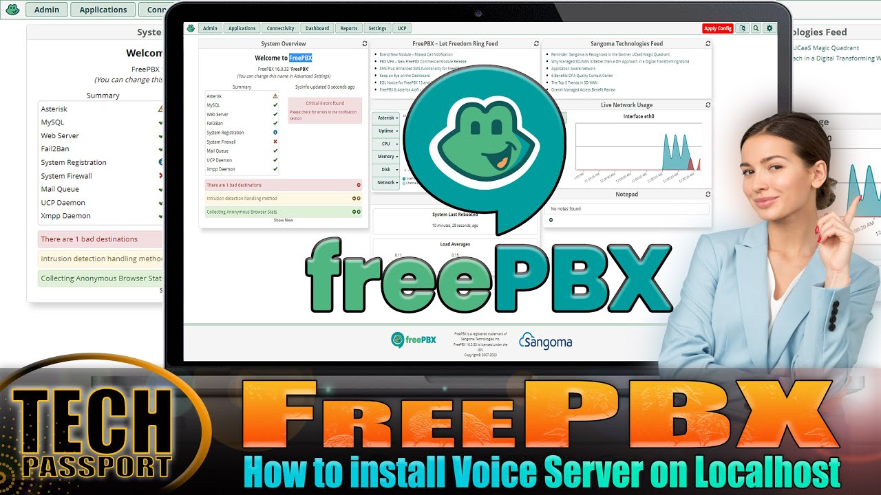 FreePBX Setup install and Configuration 📞 Sangoma 💬 Proxmox 📱 Asterisk Free PBX SIP Telephony