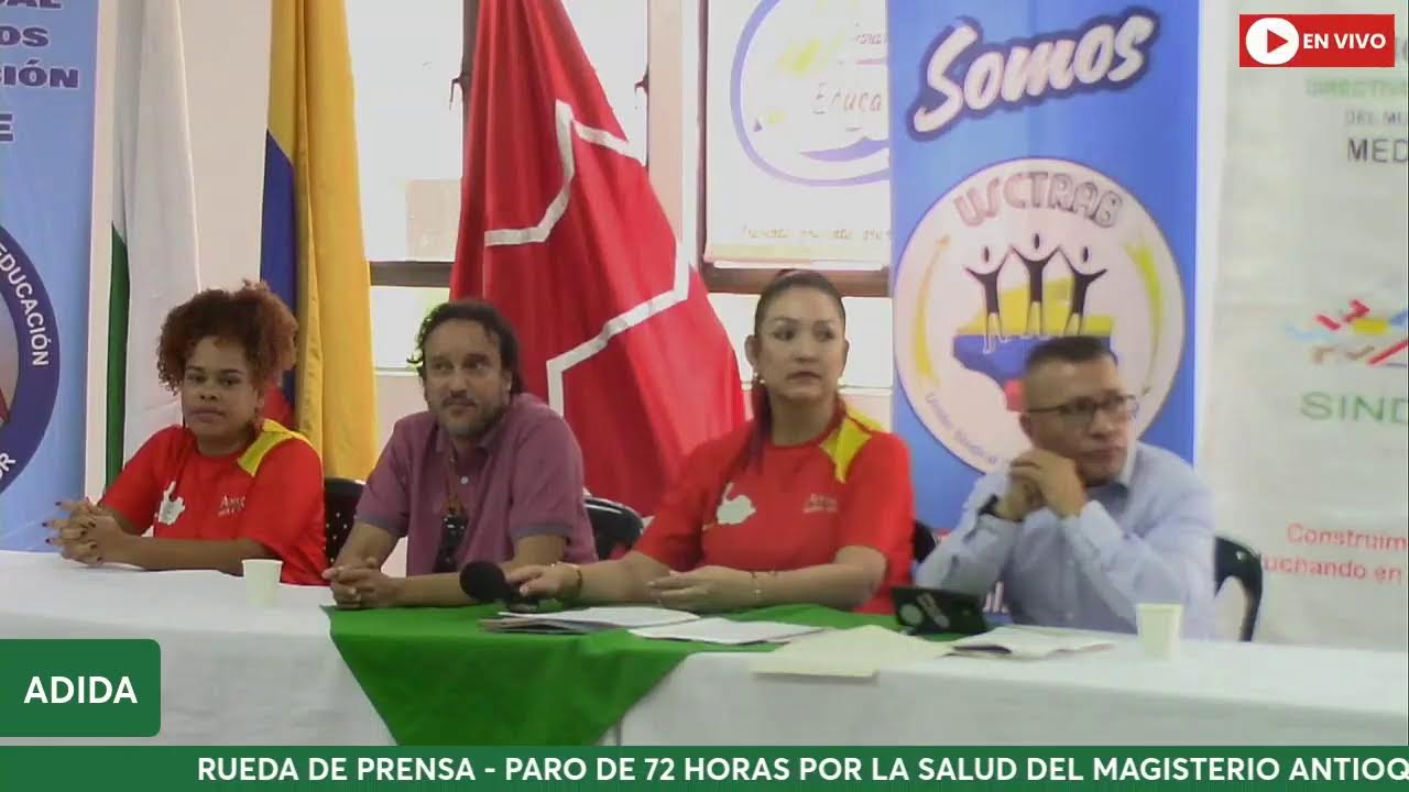 RUEDA DE PRENSA - PARO DE 72 HORAS POR LA SALUD DEL MAGISTERIO