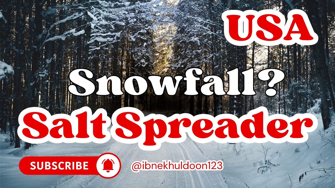 Salt Spreader/snow/ice road / USA / Trucks / dump trucks#ibnekhuldoon 