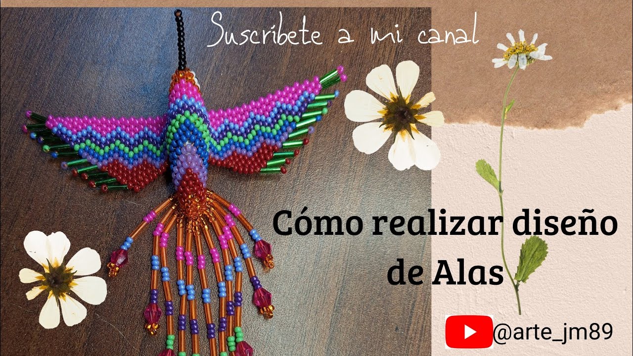 Como realizar diseño de Alas de colibrí #business #handmade #mostacillas #beads #diy #business